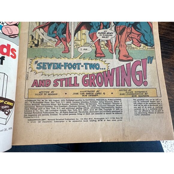 DC Comics Superman Action Comic Issue No. 302 August 1976 Vintage Collectible - Picture 3 of 4